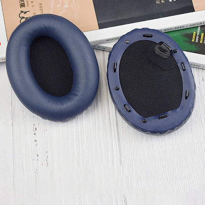 1 Pair PU Leather Earpads for Sony WH-1000XM4, Color: Blue+Buckle - Earmuff & Pad by PMC Jewellery | Online Shopping South Africa | PMC Jewellery