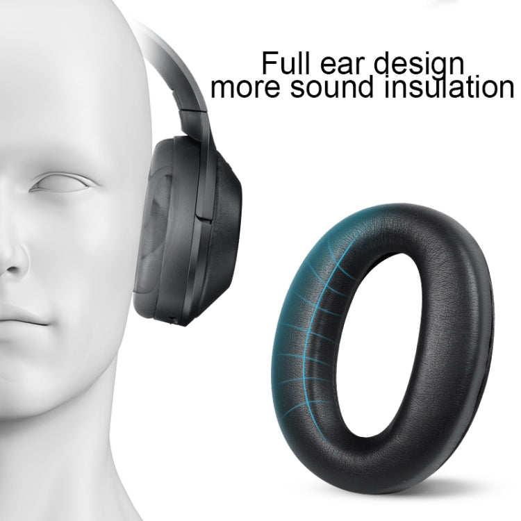 1 Pair PU Leather Earpads for Sony WH-1000XM4, Color: Blue+Buckle - Earmuff & Pad by PMC TechLife | Online Shopping South Africa | PMC TechLife