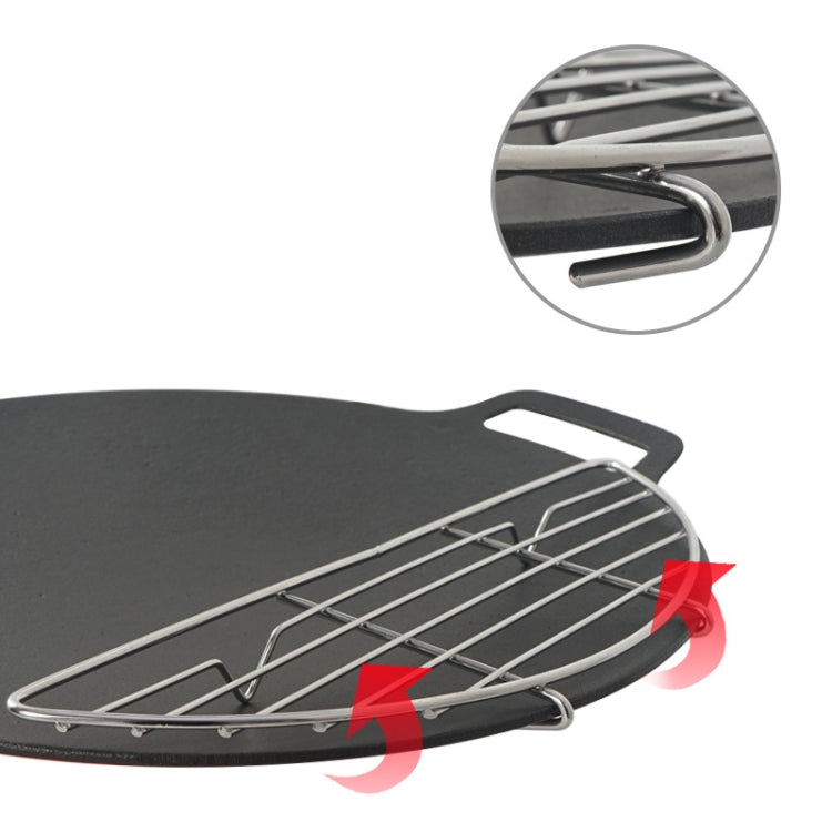 304 Stainless Steel Camping BBQ Frying Pan Steaming Rack, Size: 37x11cm - free shipping - PMC TechLife - Order now!