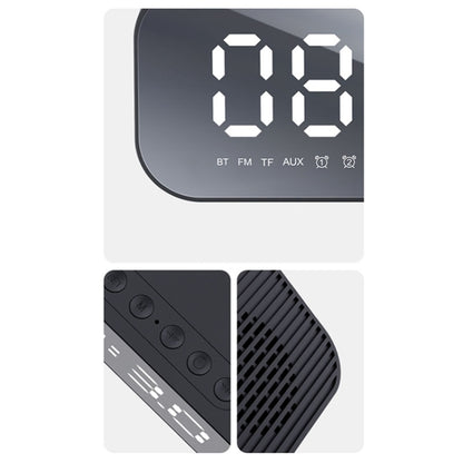 Havit M3 Subwoofer Mini Mirror Clock Bluetooth Speaker, Spsc: 1200mAh (Black） - Desktop Speaker by Havit | Online Shopping South Africa | PMC Jewellery | Buy Now Pay Later Mobicred