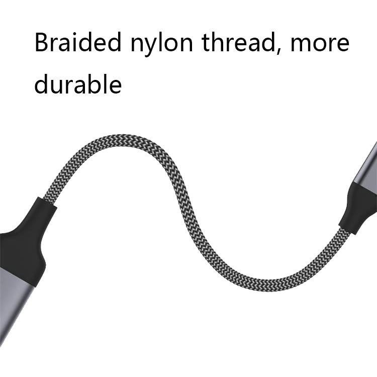 QGeeM QG-UA09 Type-C To HDMI Cable, Length: 3m - Cable by PMC TechLife | Online Shopping South Africa | PMC TechLife