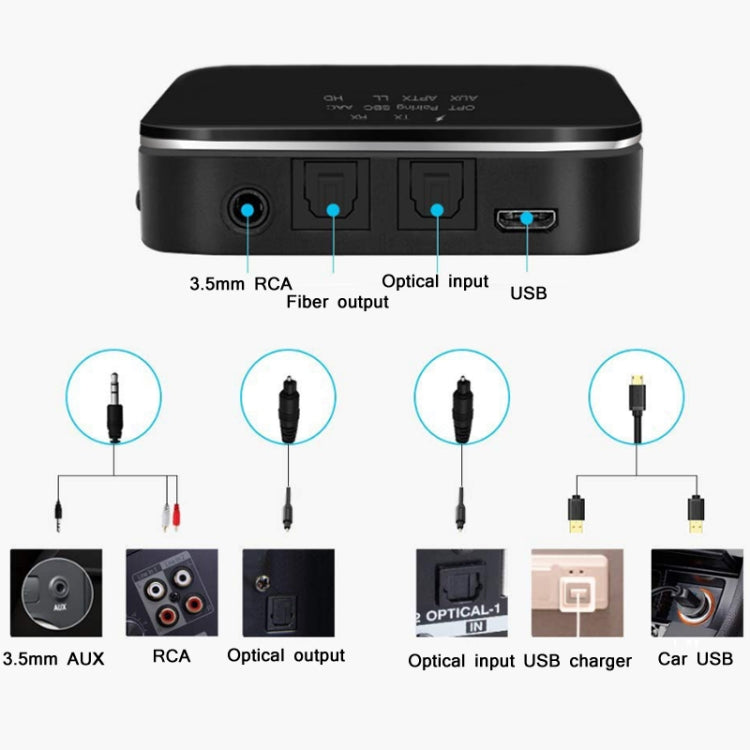 B23 Bluetooth 5.0 Multifunctional AUX Receiver Transmitter Adapter - Audio Receiver Transmitter by PMC Jewellery | Online Shopping South Africa | PMC Jewellery