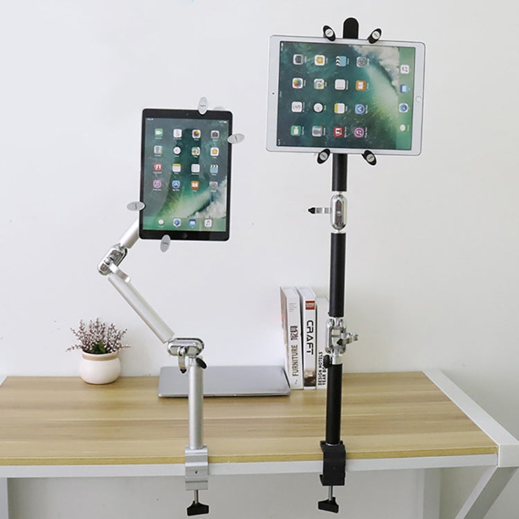TB-03 Aluminum Alloy Tablet PC Stand Lazy Bedside Desktop Folding Camera Microphone Stand(Silver) - Lazy Bracket by PMC TechLife | Online Shopping South Africa | PMC TechLife
