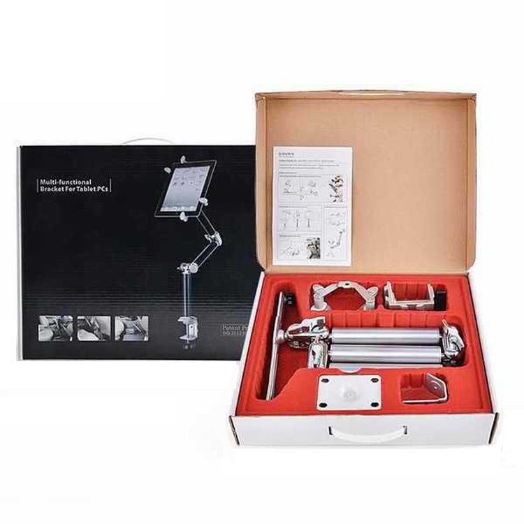 TB-03 Aluminum Alloy Tablet PC Stand Lazy Bedside Desktop Folding Camera Microphone Stand(Silver) - Lazy Bracket by PMC TechLife | Online Shopping South Africa | PMC TechLife