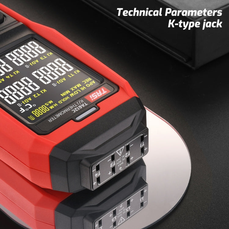 TASI Contact Temperature Meter K-Type Thermocouple Probe Thermometer, Style: TA612C 4 Channels - free shipping - PMC TechLife - Order now!