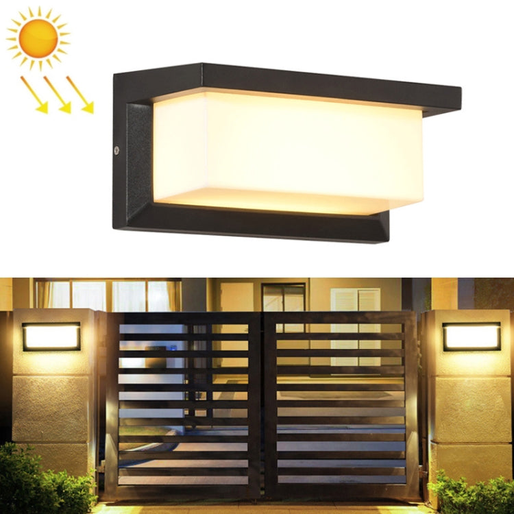 10W Outdoor Patio Wall Waterproof Solar Wall Light, Specification: 3000K - With Solar Panel by PMC Jewellery | Online Shopping South Africa | PMC Jewellery