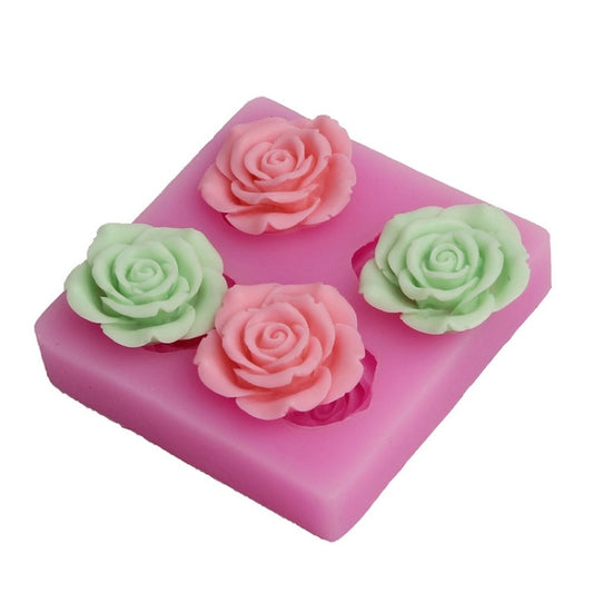 Flower Silicone Mould Handmade Soap Fondant Cake Decoration - Arts & Crafts by PMC Jewellery | Online Shopping South Africa | PMC Jewellery