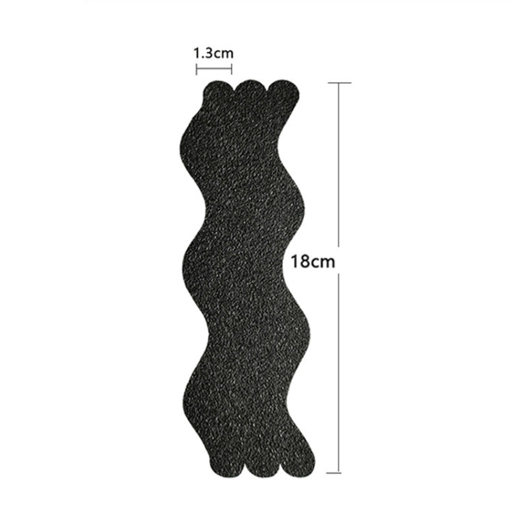 24pcs /Bag Wavy Shaped Gravel Pattern Bathtub Non-Slip Sticker, Specification: 1.3 x 18cm(Transparent) - Adhesives & Sealers by PMC TechLife | Online Shopping South Africa | PMC TechLife