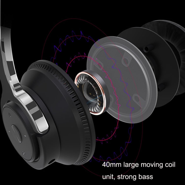 H2 Colorful Luminous Subwoofer Folding Retractable Card Wireless Bluetooth Headset(Black) - Headset & Headphone by PMC TechLife | Online Shopping South Africa | PMC TechLife