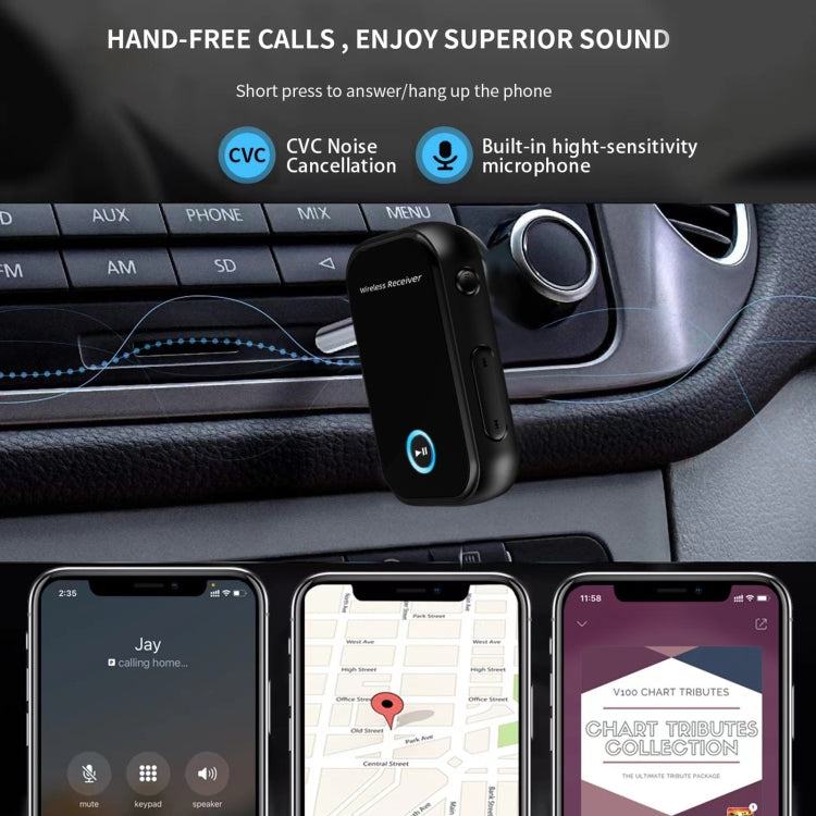 Car Bluetooth 5.0 Audio Receiver 3.5mm Bluetooth Converter - Bluetooth Adapters by PMC TechLife | Online Shopping South Africa | PMC TechLife | Buy Now Pay Later Mobicred