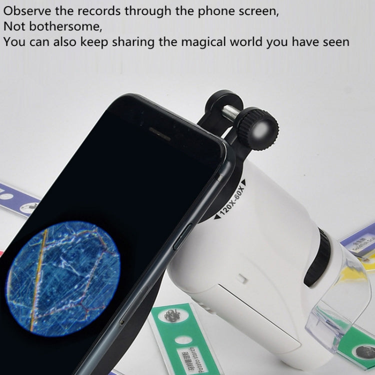Children Handheld Portable Laboratory Equipment Microscope Toys, Colour: Lite Standard (White) - free shipping - PMC TechLife - Order now!