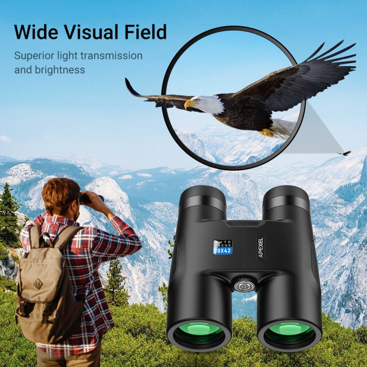 APEXEL 10x42 Fixed Focus Binoculars  Autofocus Telescope(Black) - Binoculars by APEXEL | Online Shopping South Africa | PMC Jewellery | Buy Now Pay Later Mobicred