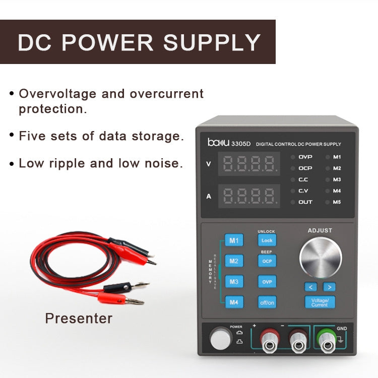 BAKU BA-3305D 5A/30V CNC DC High Power Supply(US Plug) - Power Supply by BAKU | Online Shopping South Africa | PMC Jewellery