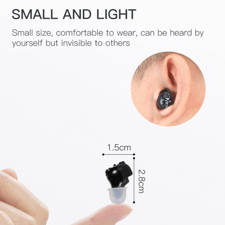 Magnetic Charge Dual-unit Sound Collector, Specification: EU Plug(Black) - Hearing Aids by PMC Jewellery | Online Shopping South Africa | PMC Jewellery