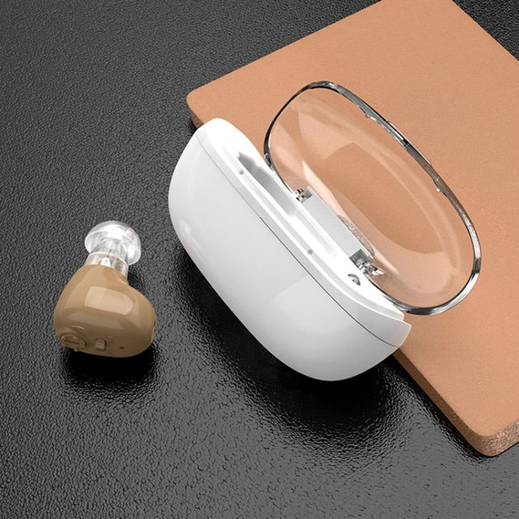 Elderly Sound Amplifier Portable Ear Canal Rechargeable Hearing Aid, Specification: US Plug(Skin Color) - Hearing Aids by PMC Jewellery | Online Shopping South Africa | PMC Jewellery