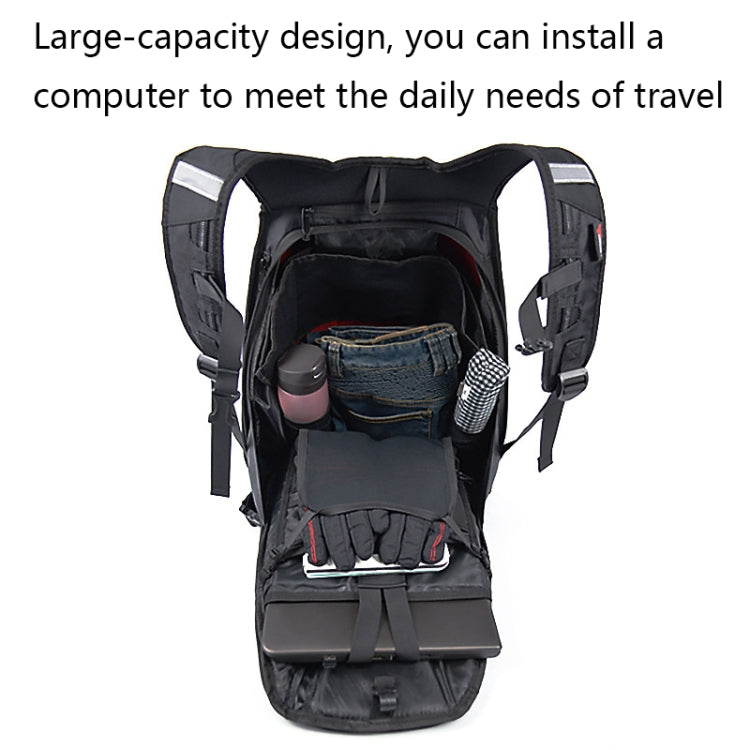 MOTOCENTRIC 11-MC-0077 Motorcycle EVA Turtle Shell Shape Riding Backpack(Black) - free shipping - PMC TechLife - Order now!