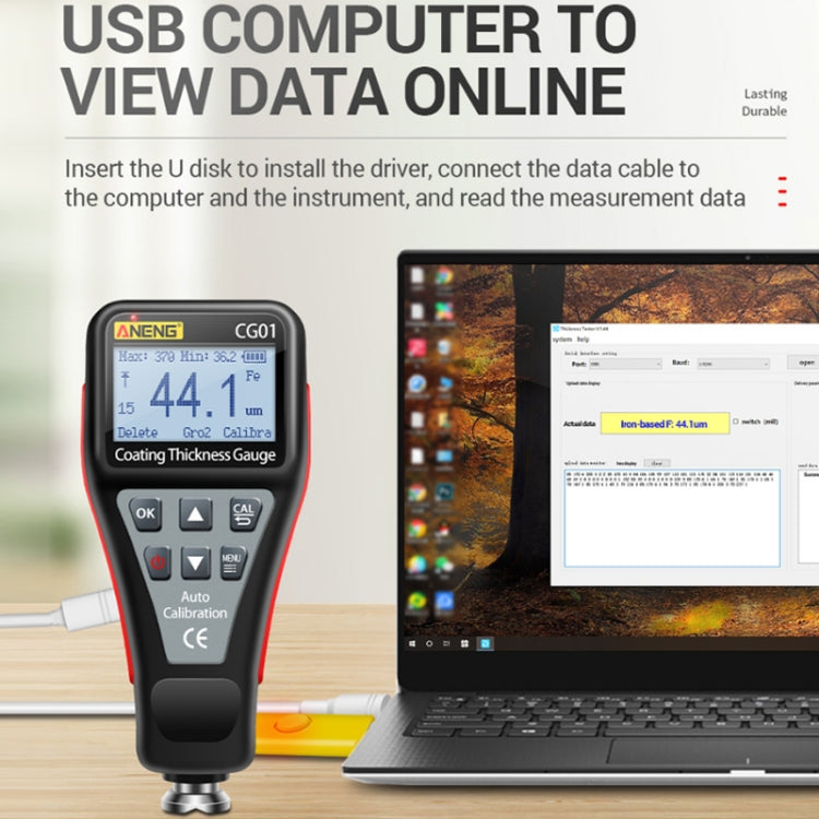ANENG Iron-aluminum Dual-purpose Coating Thickness Measuring Instrument(CG01) - Coating Thickness Gauge by ANENG | Online Shopping South Africa | PMC Jewellery | Buy Now Pay Later Mobicred