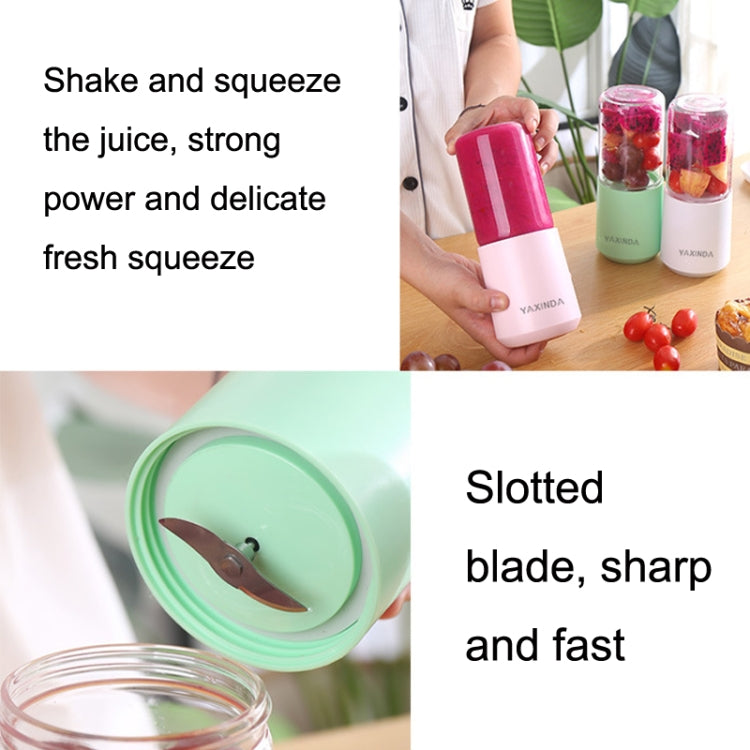 YAXINDA Mini Juicer Portable Home Dormitory USB Fruit And Vegetable Machine(Pink) - Electric juicers by PMC Jewellery | Online Shopping South Africa | PMC Jewellery
