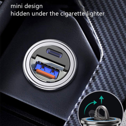 Car Fast Charge One Drag Two Cigarette Conversion Plugs, Model: PD+PD(Tarnish) - Car Charger by PMC Jewellery | Online Shopping South Africa | PMC Jewellery