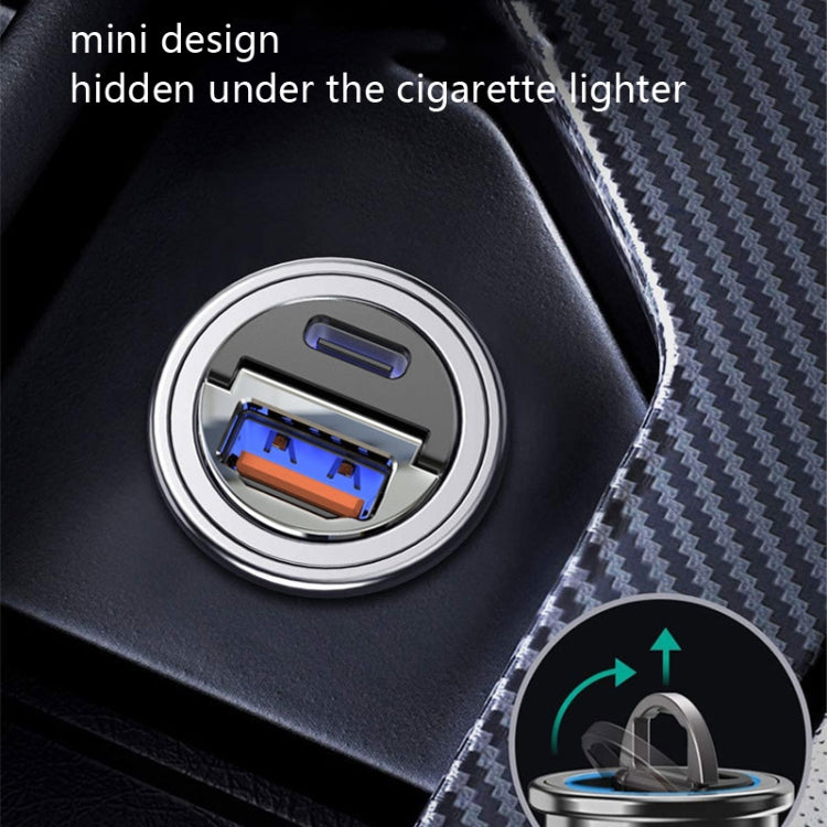 Car Fast Charge One Drag Two Cigarette Conversion Plugs, Model: PD+QC(Black) - Car Charger by PMC Jewellery | Online Shopping South Africa | PMC Jewellery