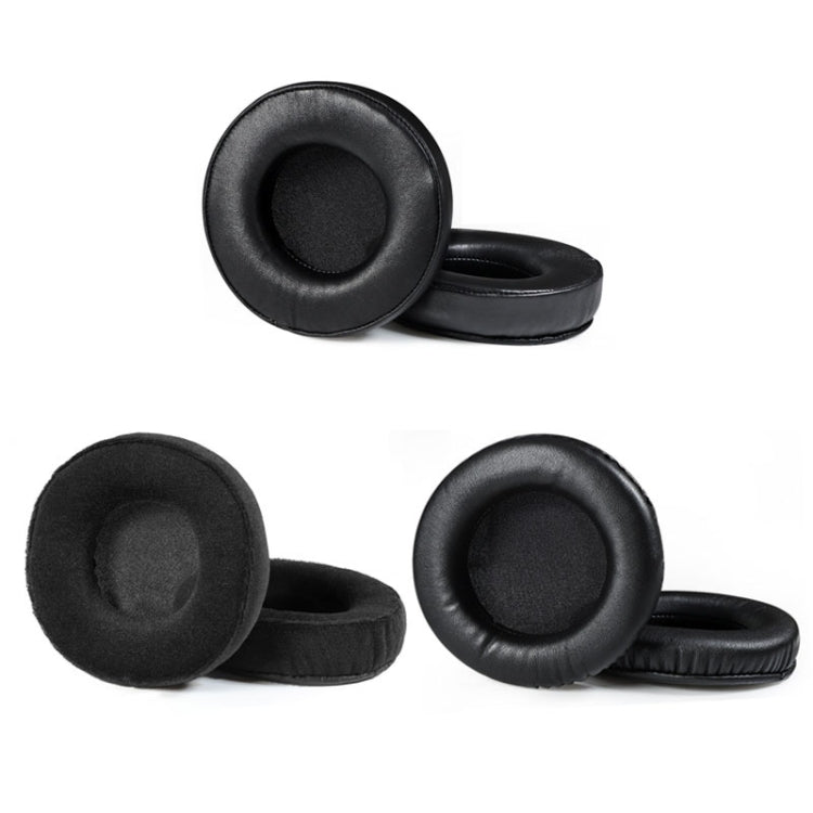 2 PCS  Earmuffs for Audio-Technica AD1000X AD2000X AD900X AD700X,Style: Black Thickened Protein Skin - Earmuff & Pad by PMC TechLife | Online Shopping South Africa | PMC TechLife