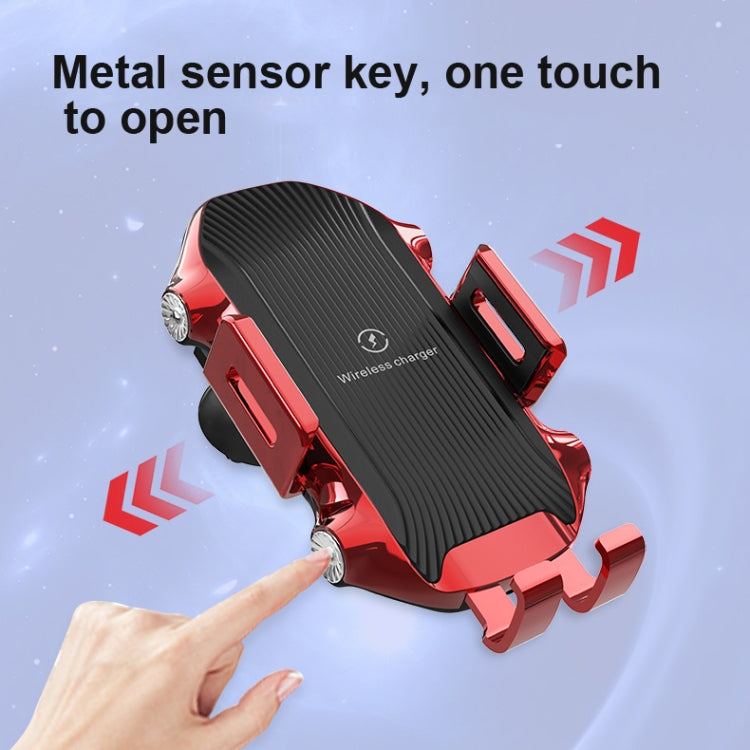 X343 15W Car Wireless Charger Smart Induction Suction Cup Phone Holder(Black) - free shipping - PMC TechLife - Order now!