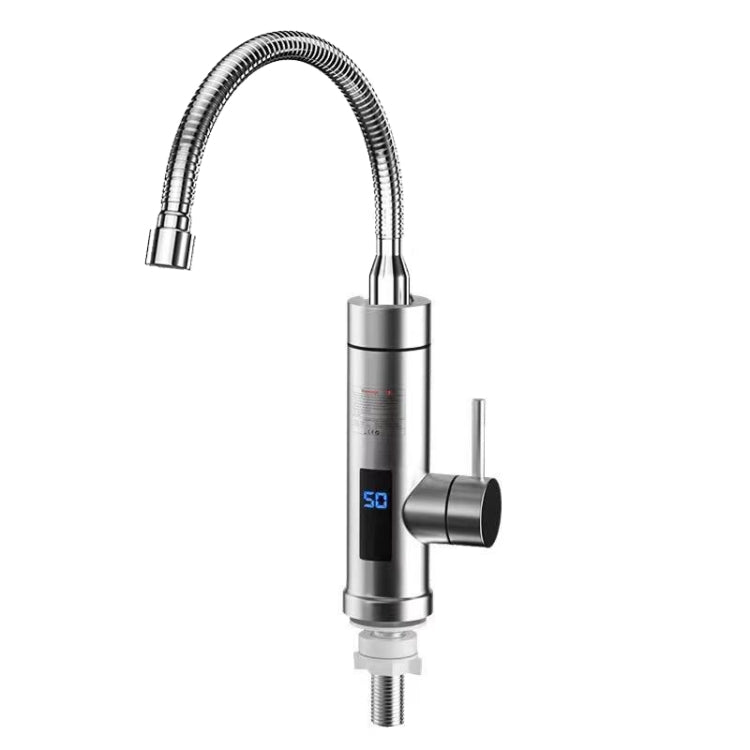 Household Kitchen Electric Hot Water Fauce EU Plug, Style: Stainless Steel Universal Pipe Type - Faucets & Accessories by PMC Jewellery | Online Shopping South Africa | PMC Jewellery