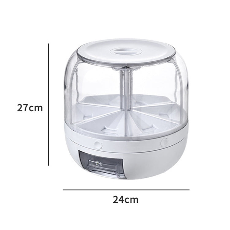 Kitchen Divider Rotating Cereal Storage Box(Transparent) - free shipping - PMC TechLife - Order now!