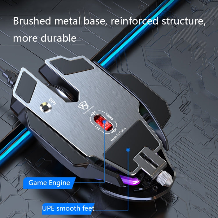 Y-FRUITFUL P3 6 Keys RGB Lighting Adjustable Wired Mouse(Black) - Wired Mice by PMC TechLife | Online Shopping South Africa | PMC TechLife