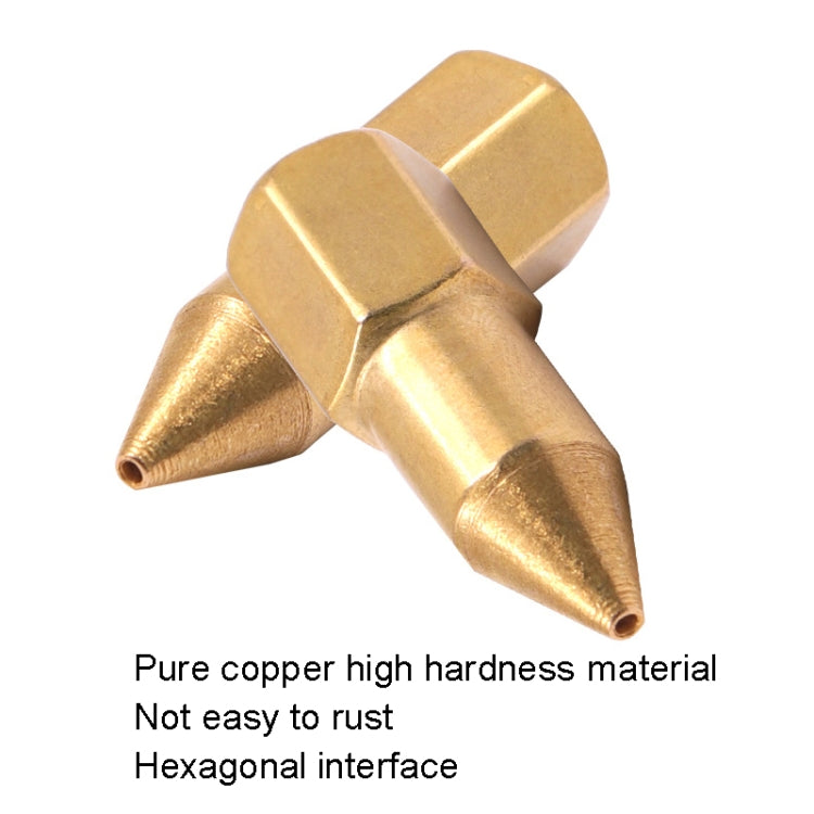 50 PCS Butter Machine Head Copper Universal Steel Tip Pneumatic Oil Nozzle Head - Other Tools by PMC TechLife | Online Shopping South Africa | PMC TechLife