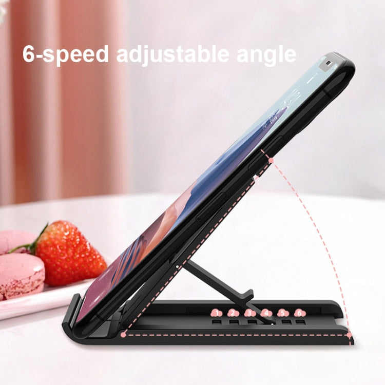 2 PCS K30 Multi-speed Adjustment Desktop Mobile Phone Bracket Notebook Folding Bracket(Pink) - Desktop Holder by PMC TechLife | Online Shopping South Africa | PMC TechLife