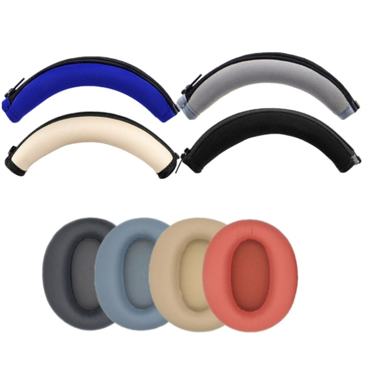 2 PCS Headset Earmuffs Sponge Cover for Edifier W820nb,Style: Champagne Head Beam - Earmuff & Pad by PMC TechLife | Online Shopping South Africa | PMC TechLife
