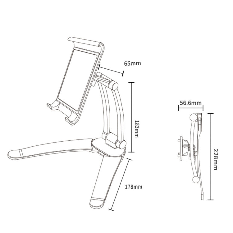 PB-41E Desktop Phone Tablet Lazy Folding Stand(Silver) - Lazy Bracket by PMC TechLife | Online Shopping South Africa | PMC TechLife