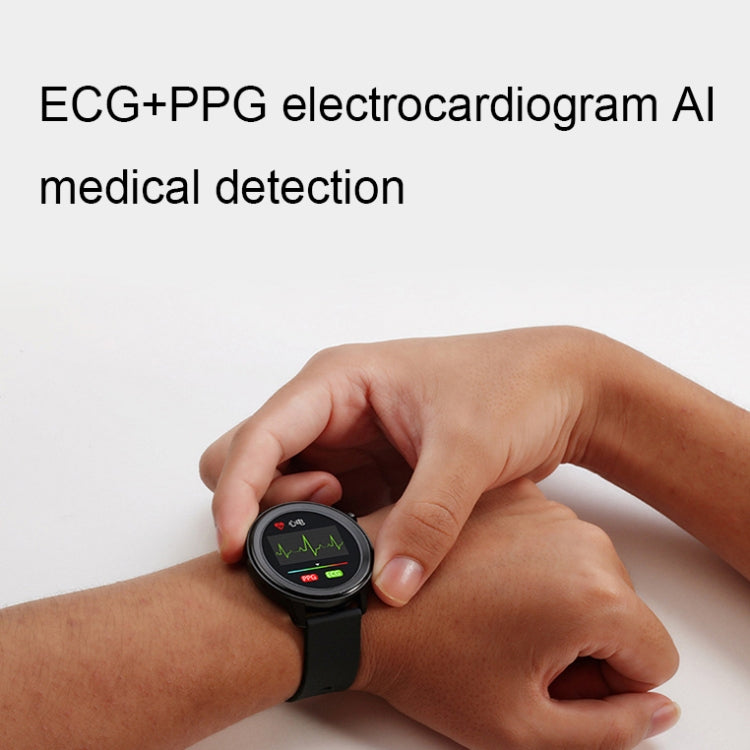 LOANIY E80 1.3 Inch Heart Rate Detection Smart Watch, Color: Black Silicone - free shipping - PMC TechLife - Order now!