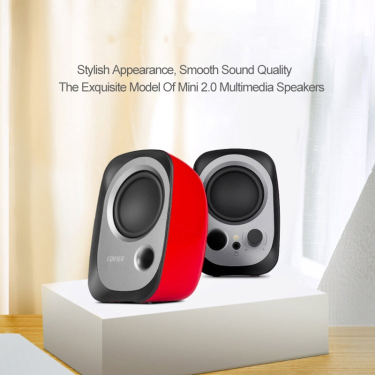 2 PCS Edifier R12U Subwoofer Mobile Phone Mini Desktop Computer USB Audio(Red) -  by Edifier | Online Shopping South Africa | PMC Jewellery