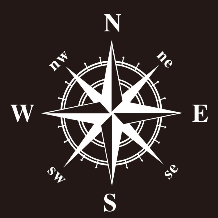 D-336 Car Compass Graphic Sticker Hood Car Body Universal Sticker(White) - Decorative Sticker by PMC TechLife | Online Shopping South Africa | PMC TechLife | Buy Now Pay Later Mobicred