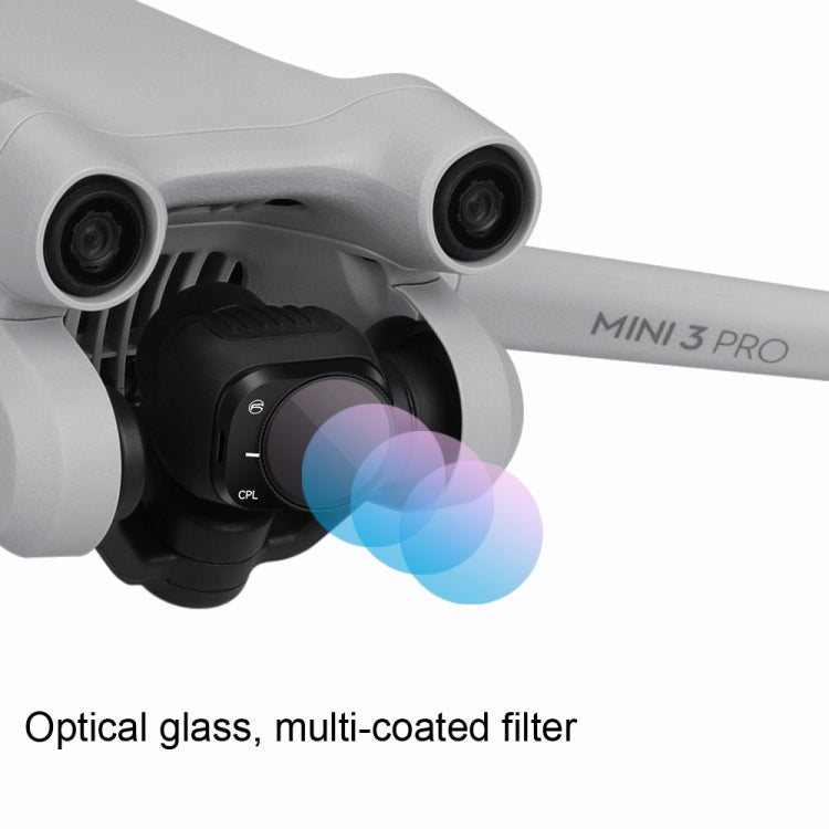 RCSTQ Aluminum Alloy Adjustable Filter Accessories for DJI Mini 3 Pro,Style: CPL - Other by RCSTQ | Online Shopping South Africa | PMC TechLife | Buy Now Pay Later Mobicred