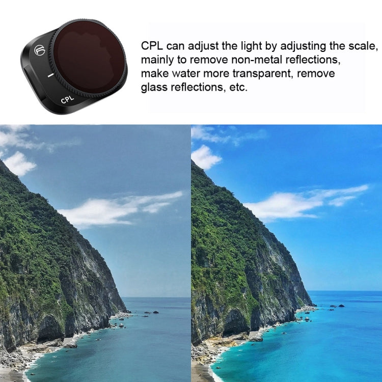 RCSTQ Aluminum Alloy Adjustable Filter Accessories for DJI Mini 3 Pro,Style: CPL - Other by RCSTQ | Online Shopping South Africa | PMC TechLife | Buy Now Pay Later Mobicred