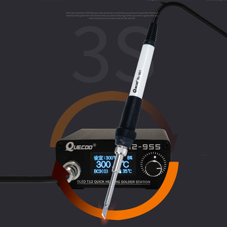 QUECOO 1.3-inch Screen Constant Temperature Soldering Iron, Set: EU Plug (955+M8) - free shipping - PMC TechLife - Order now!
