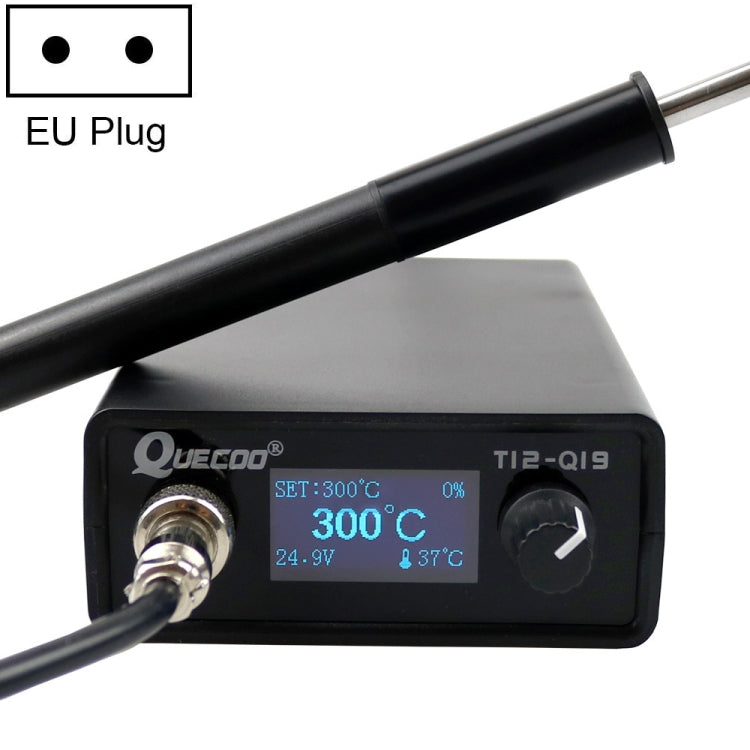 QUECOO 1.3 Inch Display Soldering Station with Handle, Set: EU Plug (Q19+907) - free shipping - PMC TechLife - Order now!
