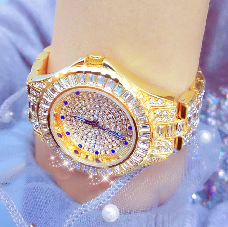 BS Bee Sister FA1686 Diamond Inlaid Ladies Watch Jewelry Chain Watch(Gold) - Alloy Watches by BS Bee Sister | Online Shopping South Africa | PMC Jewellery | Buy Now Pay Later Mobicred