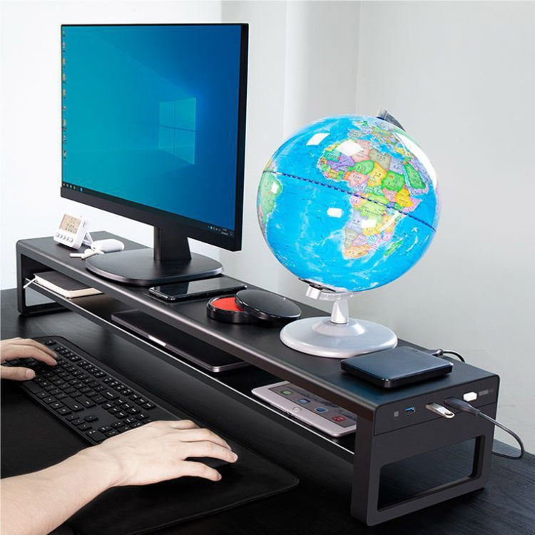 Vaydeer Multifunctional Desktop Widening Monitor Rack, Spec: Drawer Type (Wireless Charger) - free shipping - PMC TechLife - Order now!