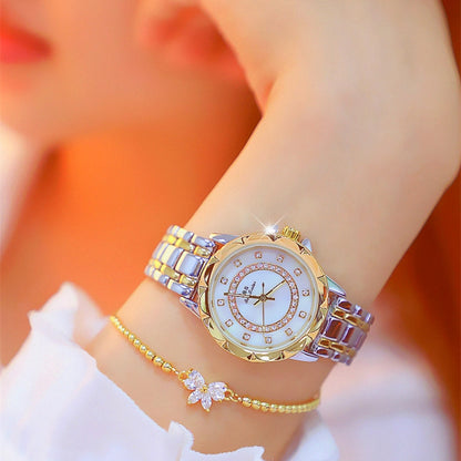 BS Bee Sister  FA1506 Lace Ladies Watch Elegant Watch(Golden) - Alloy Watches by BS Bee Sister | Online Shopping South Africa | PMC Jewellery | Buy Now Pay Later Mobicred