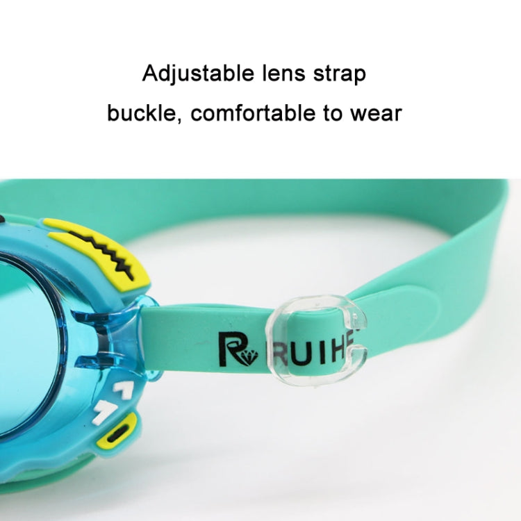 RUIHE 2 PCS Children Cute Cartoon Waterproof Anti-fog Swimming Goggles(Blue) - Swimming Glasses by RUIHE | Online Shopping South Africa | PMC Jewellery