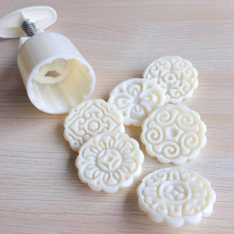 2 PCS Moon Festival Round Hand-Pressed Pastry Mold Baking Tools, Model: 10 - free shipping - PMC TechLife - Order now!