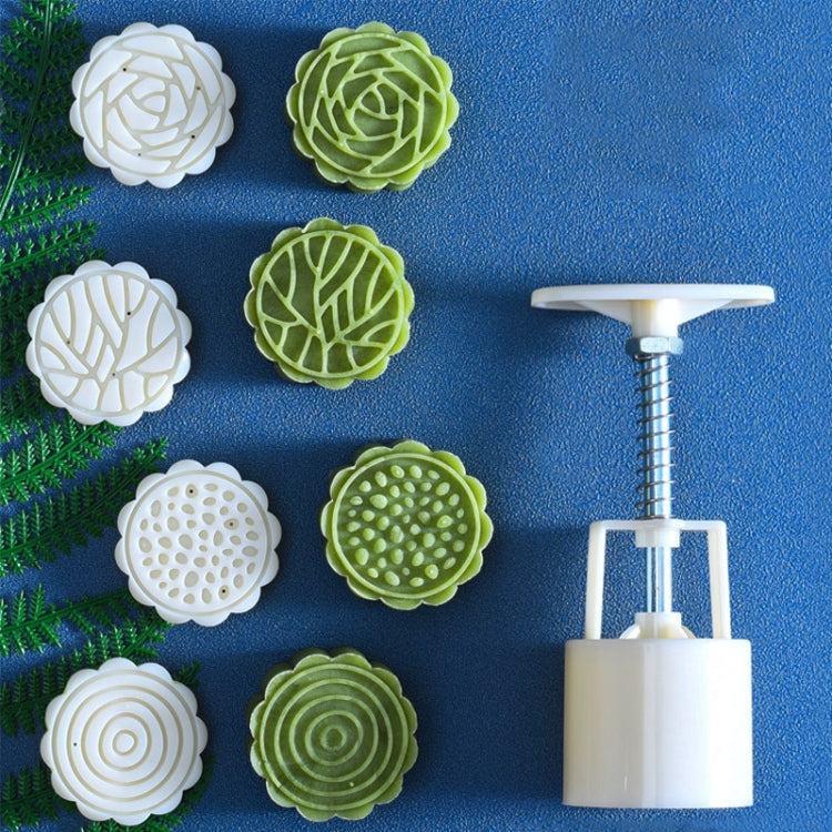 2 PCS Moon Festival Round Hand-Pressed Pastry Mold Baking Tools, Model: 30 - free shipping - PMC TechLife - Order now!