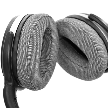 1 Pair Sponge Sleeve Ear Cushion for Sennheiser HD4.50BT HD4.40BTNC(PU Leather + Linen Gray) - Earmuff & Pad by PMC Jewellery | Online Shopping South Africa | PMC Jewellery