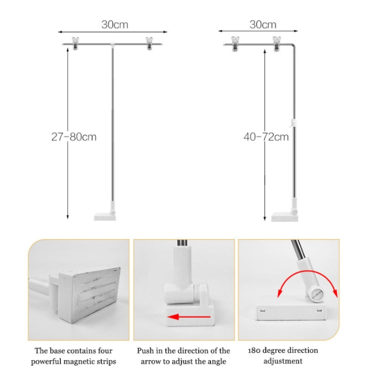 Photography Backdrop Stand Camera Photo Background Props,Style: T-type Magnetic 80cm - free shipping - PMC TechLife - Order now!