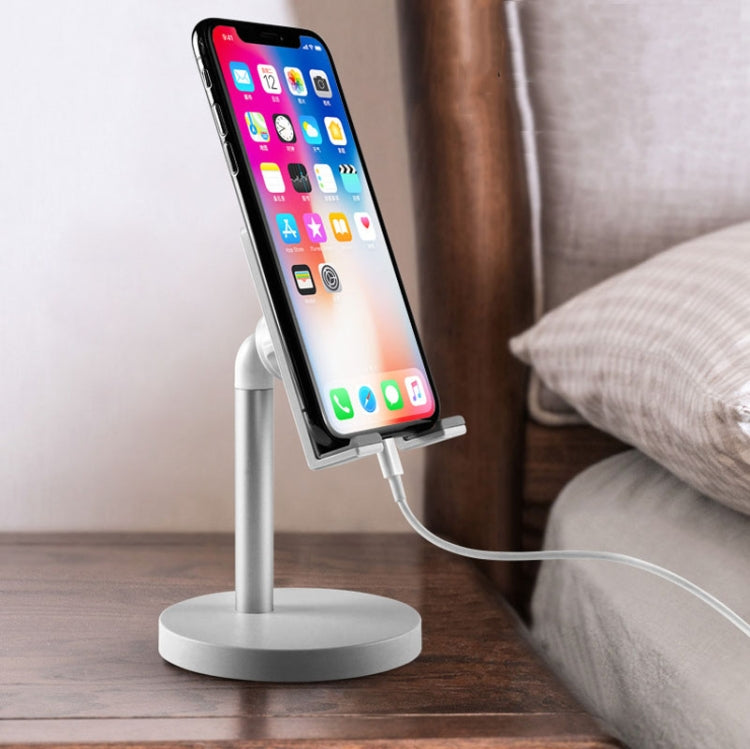 MT-100 Round Bottom Column Multi-Angle Adjustable Mobile Phone Tablet Holder(Black) - Desktop Holder by PMC TechLife | Online Shopping South Africa | PMC TechLife