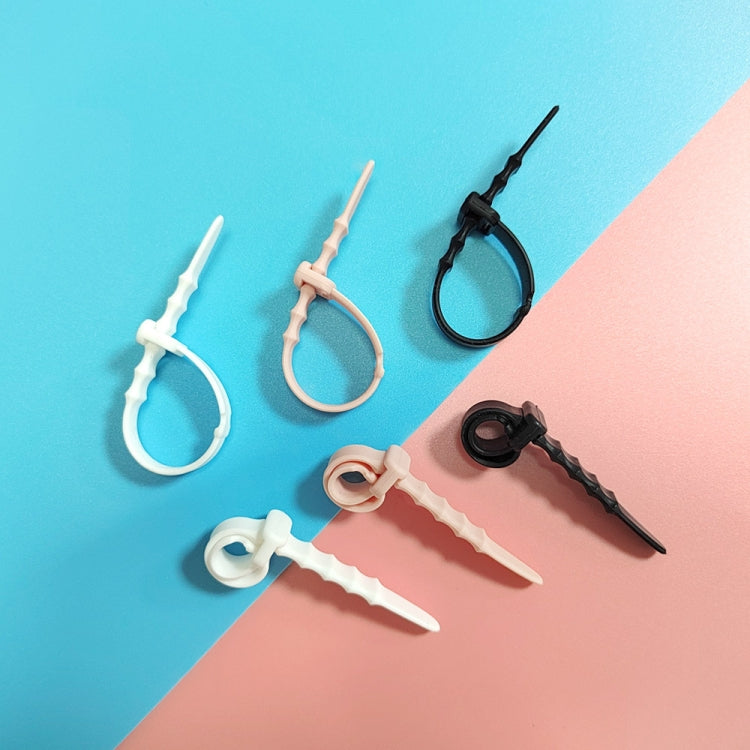3 Sets 20pcs/Set  Fishbone Silicone Cable Tie Cable Organizer Winder, Color: Five color - Cable Organizer by PMC TechLife | Online Shopping South Africa | PMC TechLife | Buy Now Pay Later Mobicred
